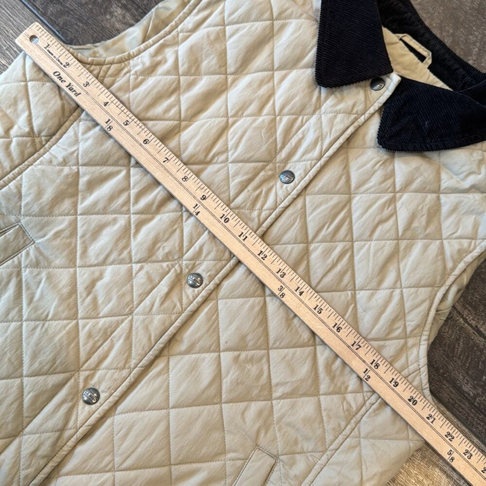 L.L.Bean Women's Quilted Vest Beige Size L - Picture 5 of 8